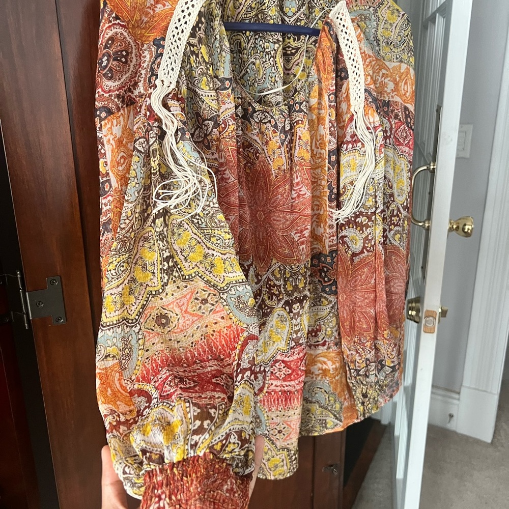 Printed chiffon Top